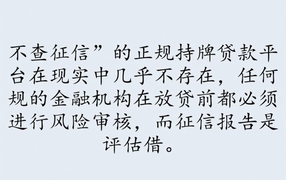不用查征信的小额贷款平台有哪些