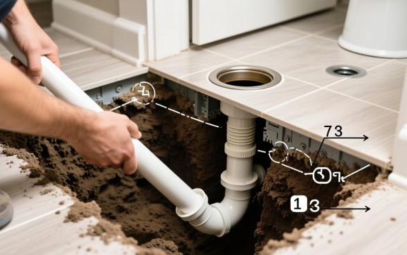 抽水马桶下水道怎么挖