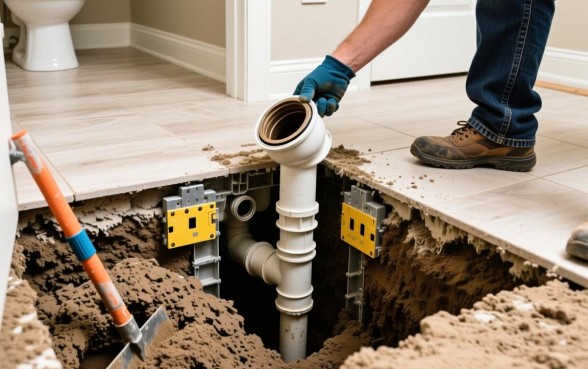 抽水马桶下水道怎么挖