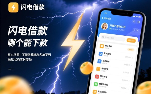 闪电借款里面推的口子哪个能下款
