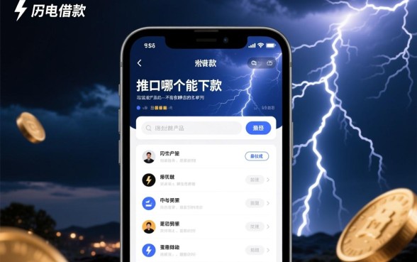 闪电借款里面推的口子哪个能下款
