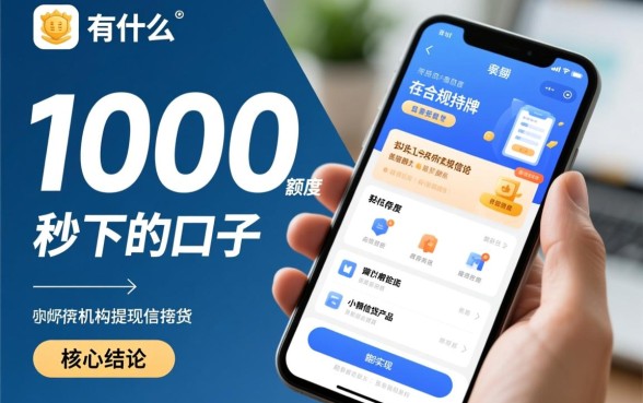 有什么1000额度秒下的口子吗