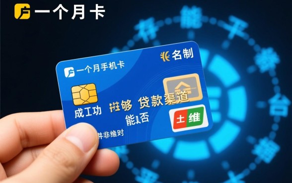 实名制手机卡一个月能下款的口子