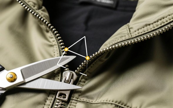 服装拉链下口怎么打剪口子