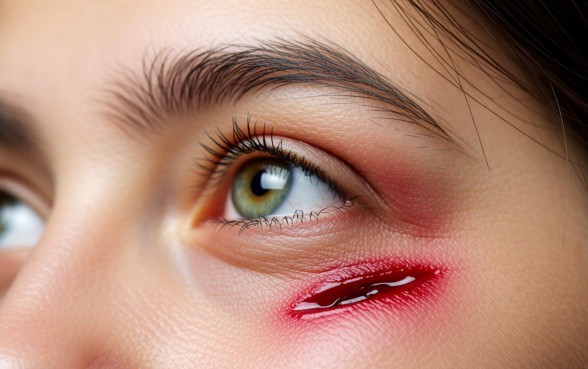 眼睛下面破了2厘米的口子流了血怎么办