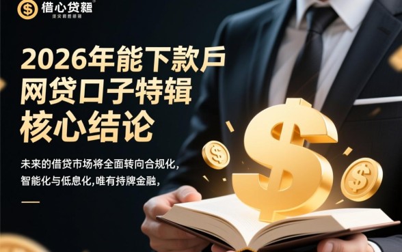 2026年能下款的网贷口子有哪些