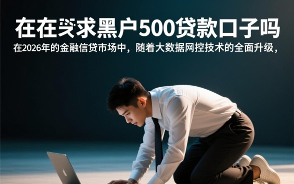 你还在跪求黑户500贷款口子吗