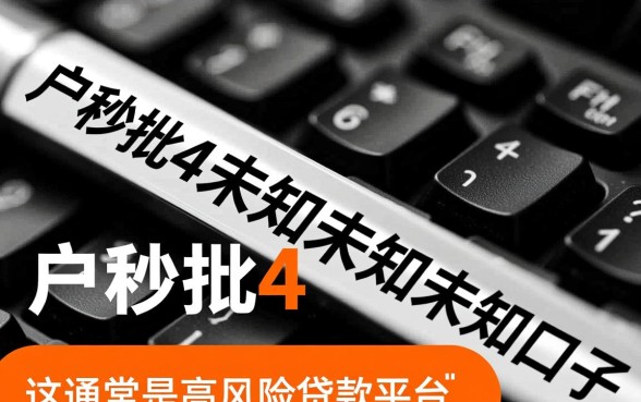 黑白户秒批口子哪里有