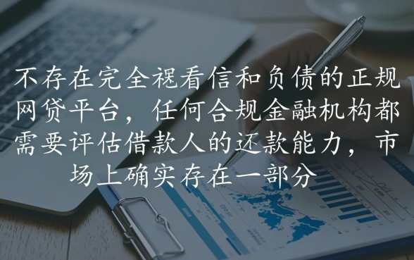 真的有不看征信负债的网贷平台吗