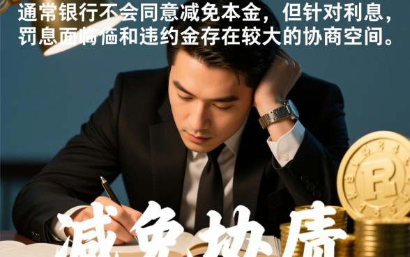 和银行协商还款可以减免本金吗