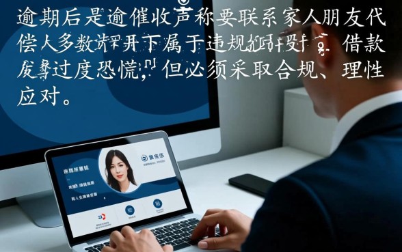 网贷逾期说要联系家人朋友代偿是真的吗