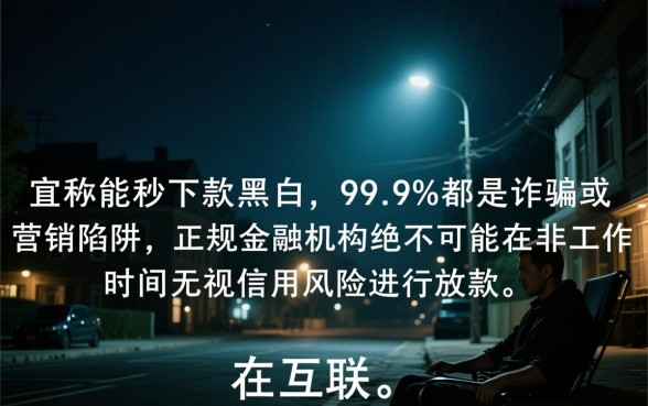 深夜放款真的能秒下款给黑户吗,不查征信黑户能贷款吗 深夜放款真的能秒下款给黑户吗