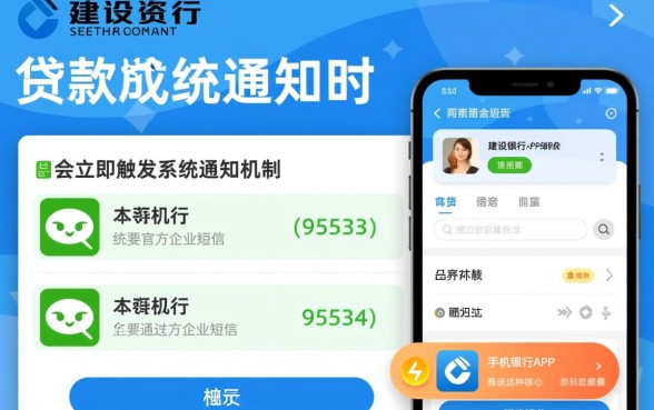 贷款到账建设银行会怎么通知我