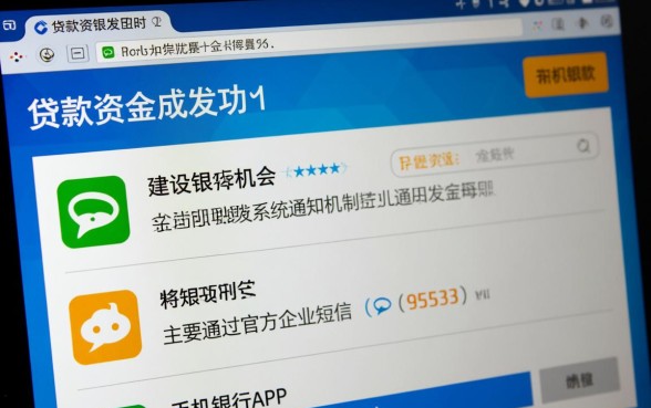 贷款到账建设银行会怎么通知我