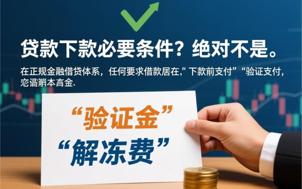 验证金是贷款下款的必要条件吗