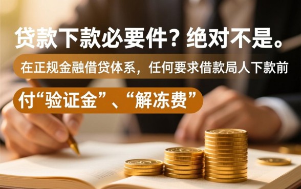验证金是贷款下款的必要条件吗