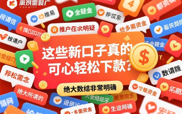 这些新口子真的可以轻松下款吗