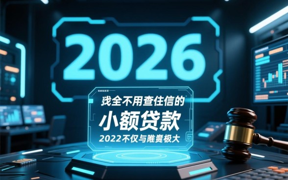 2026不用查征信的小额贷款靠谱吗