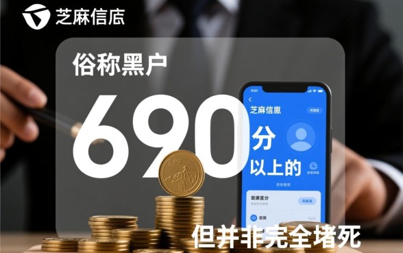 黑户芝麻分690以上能贷款吗