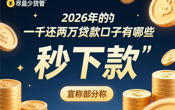借一千还两千的贷款口子有哪些 借一千还两千的贷款口子有哪些