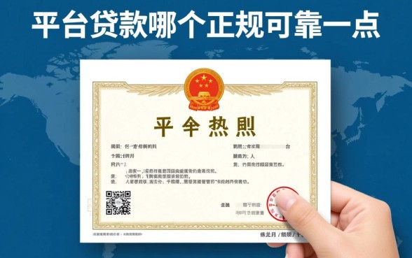 网络平台贷款哪个正规可靠一点,2026放款快利息低 网络平台贷款哪个正规可靠一点