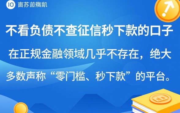 不看负债不查征信秒下款的口子