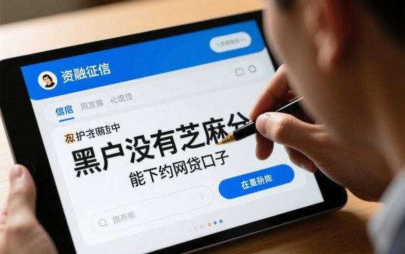黑户没芝麻分能下款吗