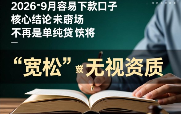 2026年9月容易下款的口子