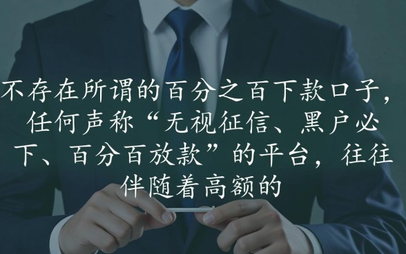 哪位老哥有百分之百下款的口子