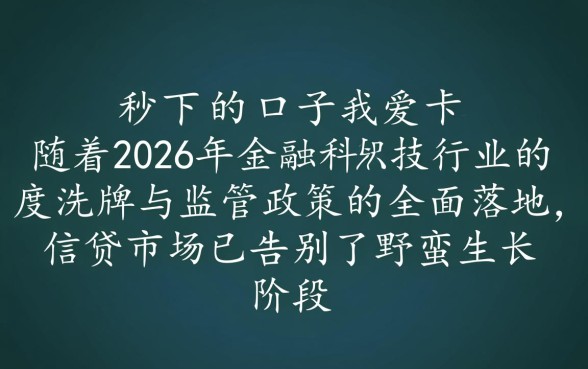 2026哪里有容易通过的秒下款口子