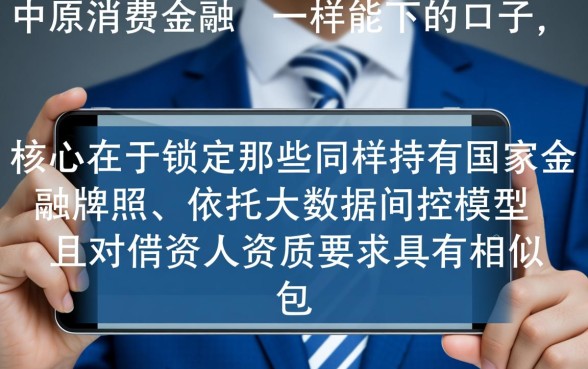 跟中原消费金融一样能下的口子有哪些