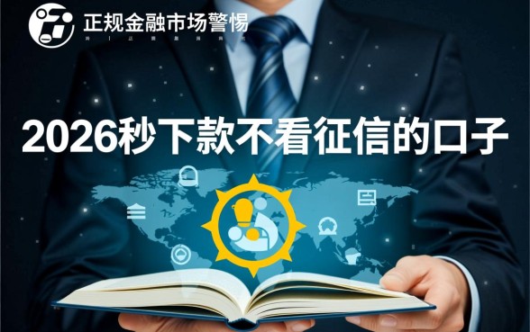 2026秒下款不看征信的口子是真的吗