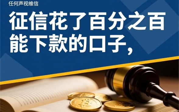征信花了百分之百能下款的口子