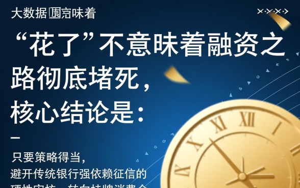 征信大数据花了能下的贷款口子有哪些