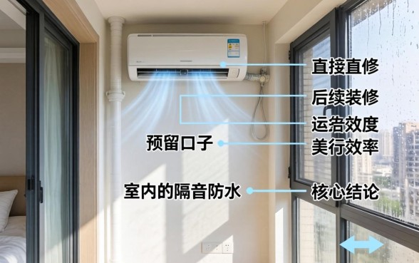 空调在飘窗的下面怎么预留口子