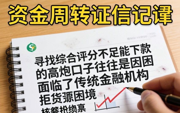 综合评分不足能下款的高炮口子