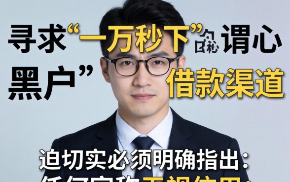 黑户借款一万秒下款的口子真实存在吗