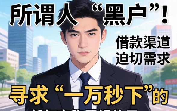 黑户借款一万秒下款的口子真实存在吗