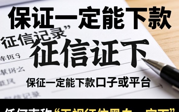 无视征信黑白口子真的存在吗