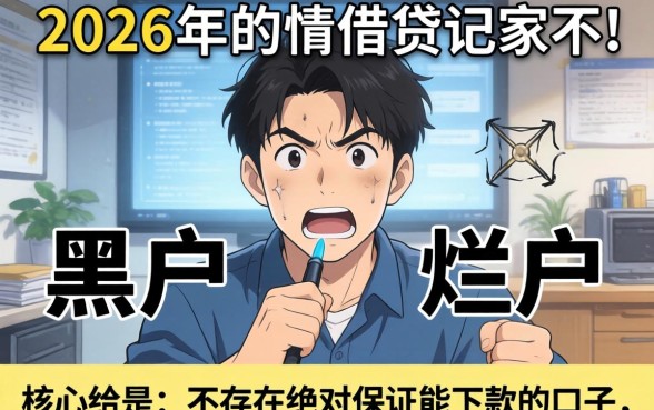 2026年黑户烂户必下款的口子有哪些