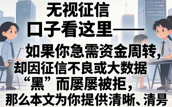 不查征信无视黑白的口子看这里