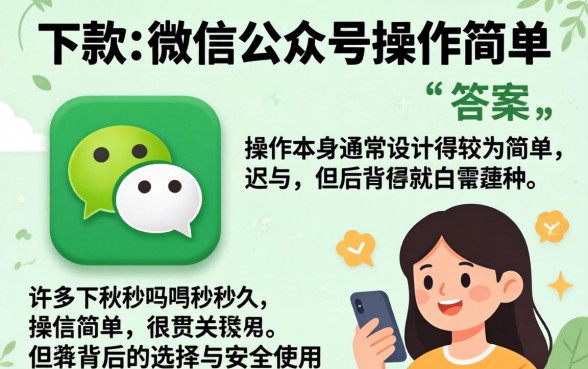 秒下款的微信公众号操作简单吗