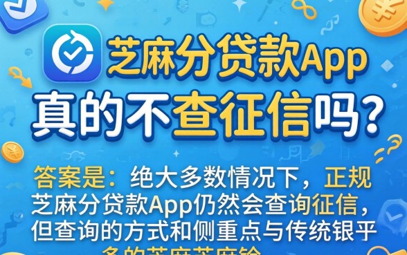 芝麻分贷款app不查征信是真的吗