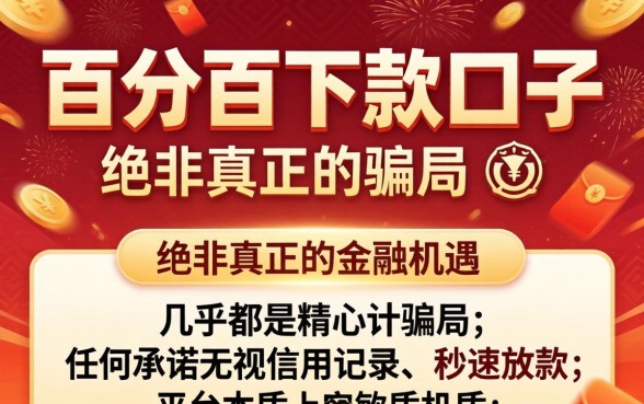 百分百下款口子是骗局还是机遇