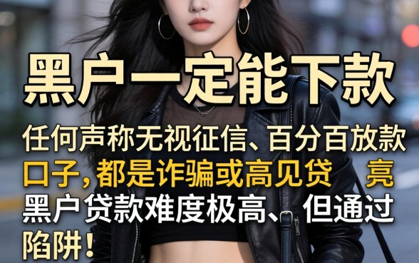 真的有黑户一定能下款的口子吗