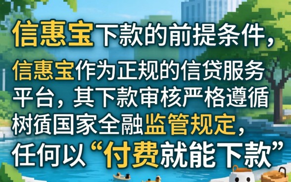 信惠宝下款要收费吗是真的吗