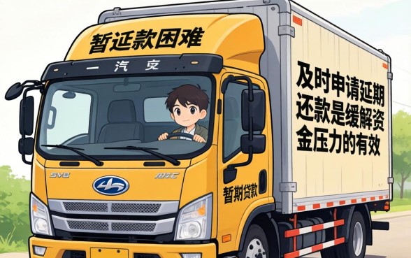 一汽解放车怎么申请延期还款