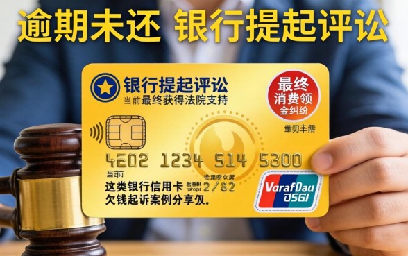 银行信用卡欠钱被起诉怎么办