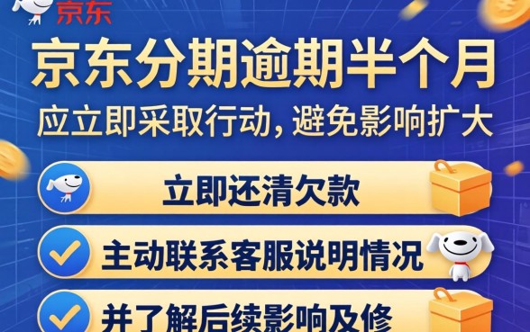 京东分期逾期半个月怎么处理