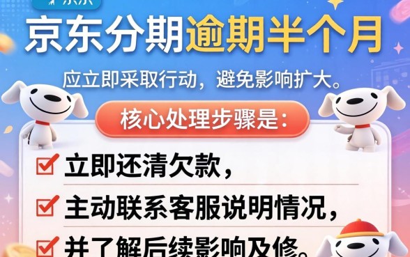 京东分期逾期半个月怎么处理